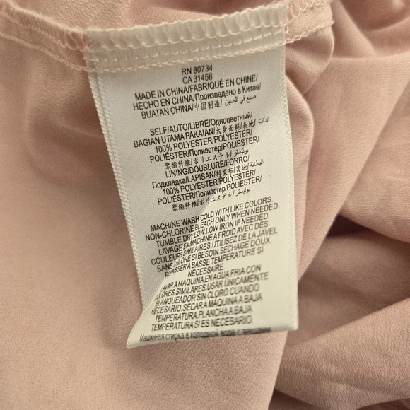 Pretty Blush Pink Ruffle Dress EUC - Picture 8 of 9